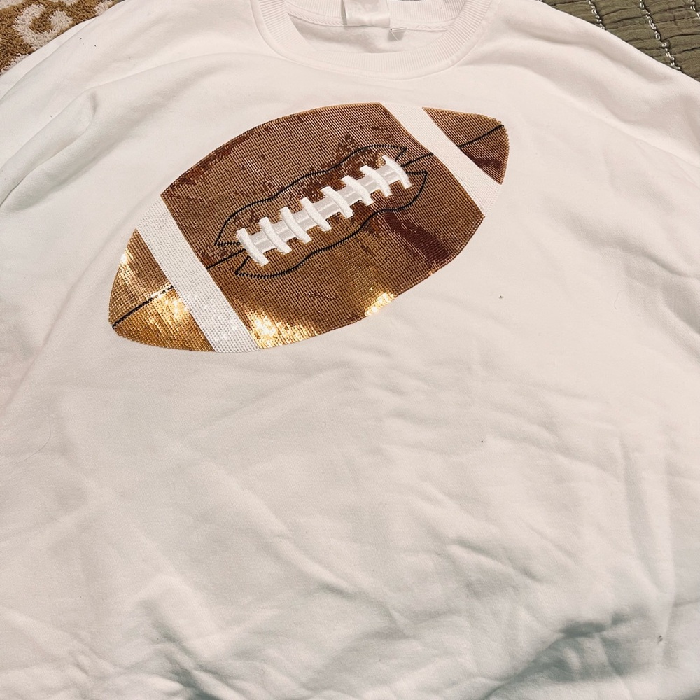 Women’s White Football Graphic Shirt